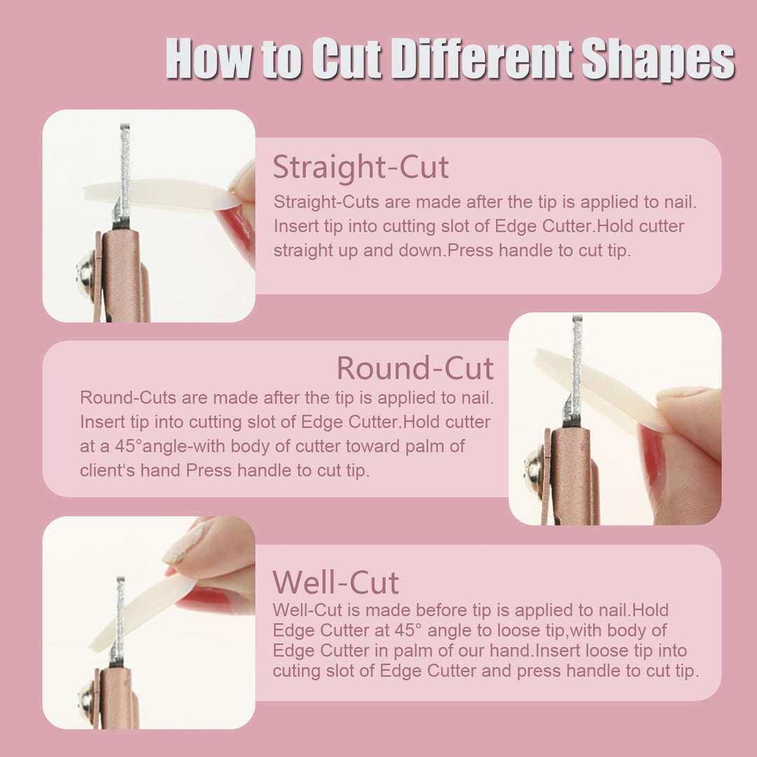 Dr.Nail Adjustable Acrylic Nail Clipper False Nails Cutter Fake Nail Stainless Steel Clippers Nail Tip Trimmer for Artificial Nail Art Manicure Tools Clip Tool (Peach Gold) ââ‚¬¦