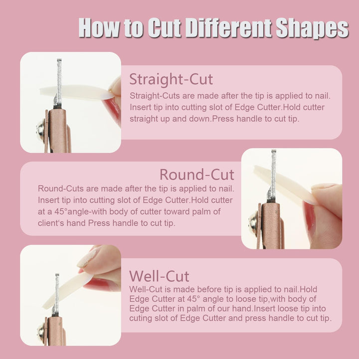 Dr.Nail Adjustable Acrylic Nail Clipper False Nails Cutter Fake Nail Stainless Steel Clippers Nail Tip Trimmer for Artificial Nail Art Manicure Tools Clip Tool (Peach Gold) ââ‚¬¦