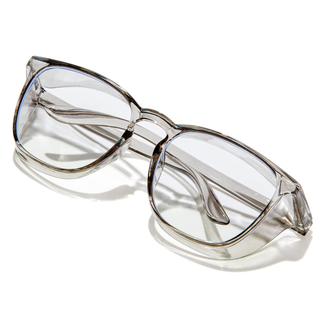 Safety Glasses Anti Fog Clear Safety Goggles Protective Eyewear Blue Light Blocking Scratch Resistant Anti Dust UV Protection Glasses with Side Shields For Men And Women(Grey)