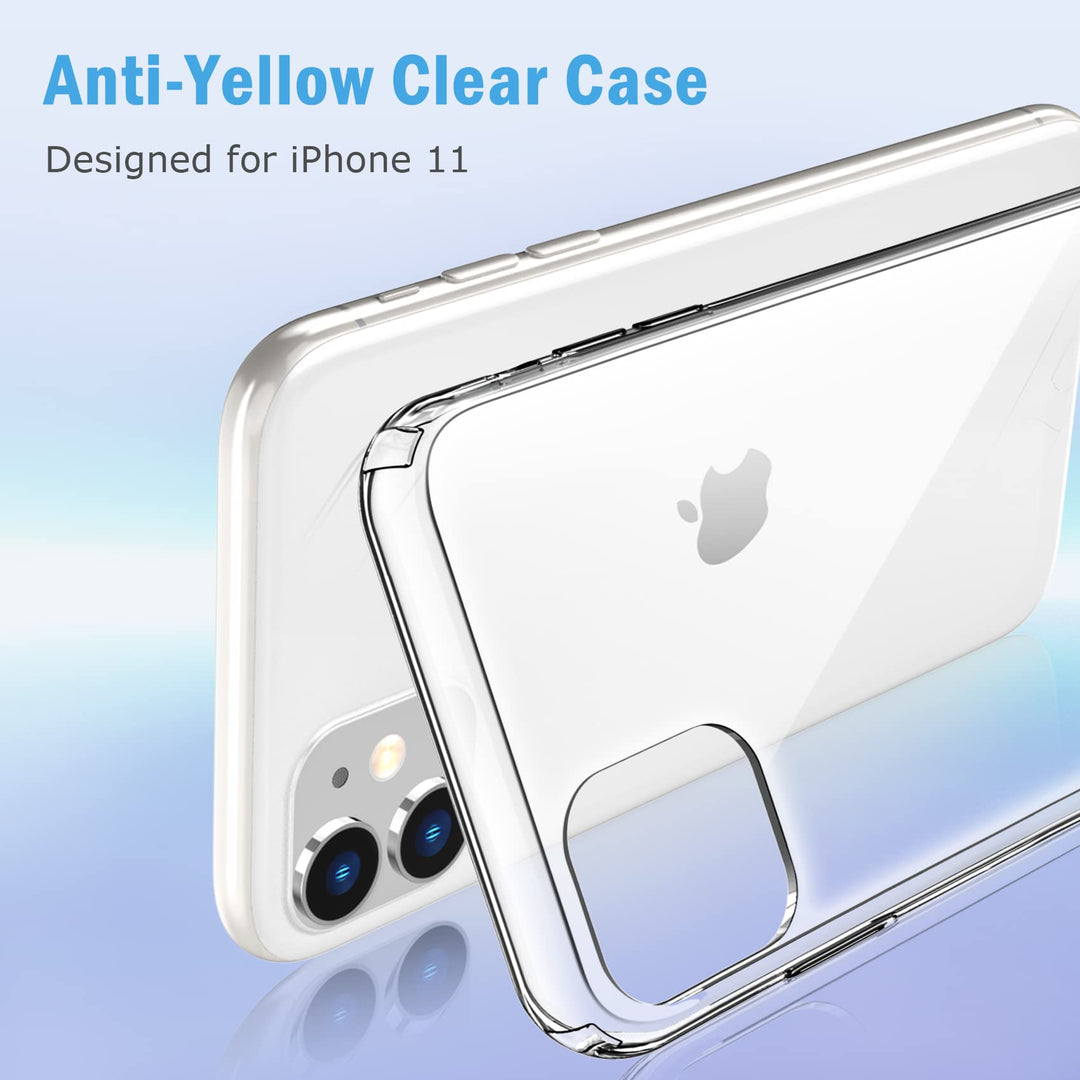 Compatible with iPhone 11 Case, Clear TPU Phone Cases Shockproof Bumper Cover Anti-Scratch Protective Slim Thin Crystal Phone Case for 11 6.1inch