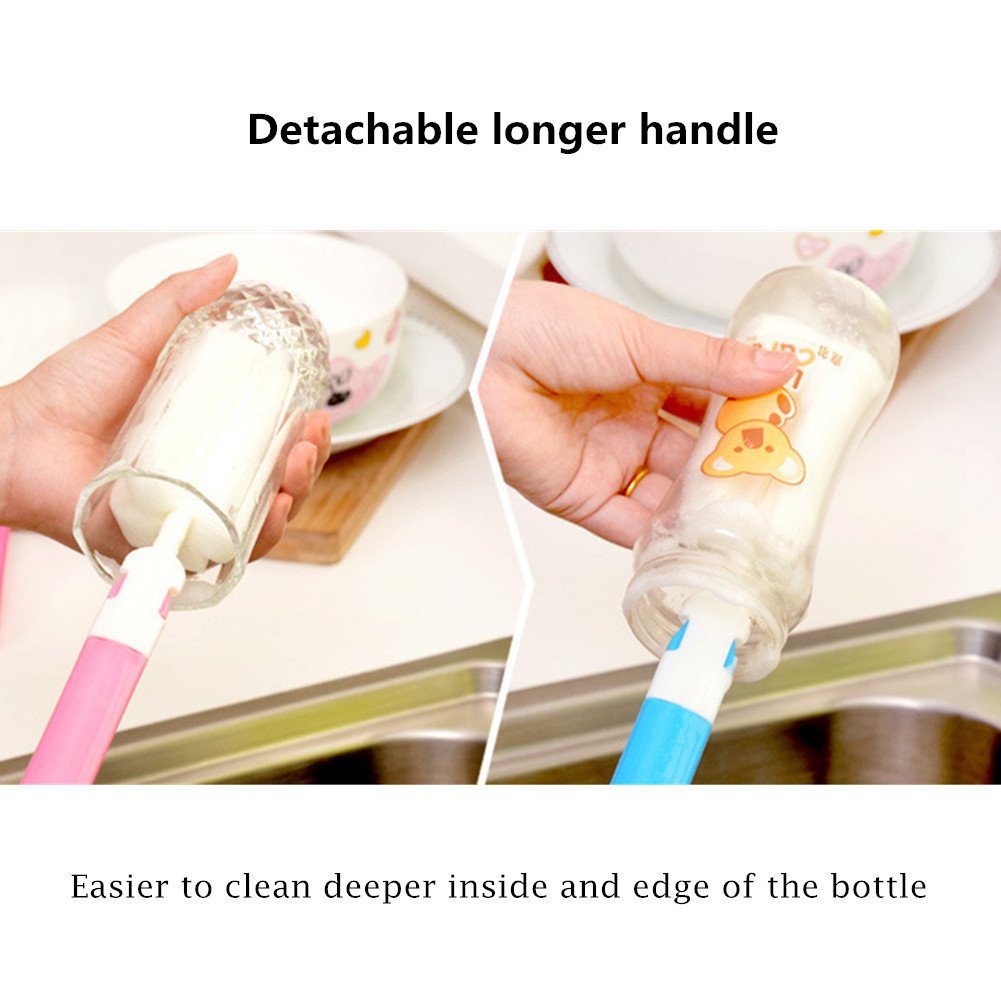 Water Bottle Brush Cleaner Sponge Long Handle Kitchen S