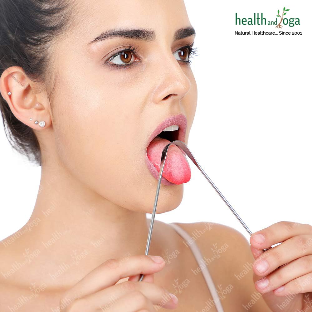 HealthAndYoga Surgical Grade Stainless Steel Tongue Cle