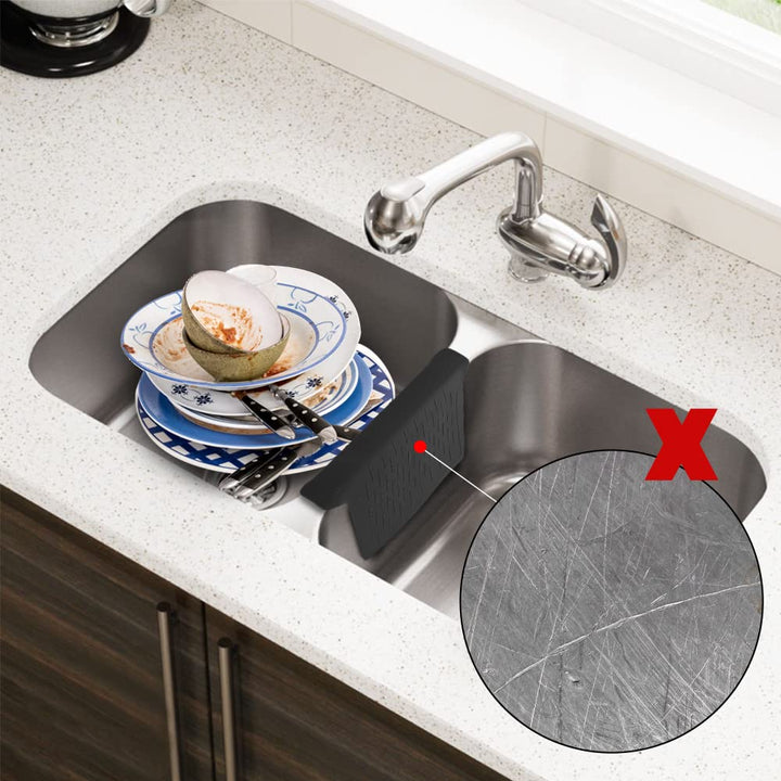 Sink Divider Ultra Thin Sink Saddle Mat Weak Suction Sink Protector Super Soft Kitchen Sink Mat No Smell Never Stain