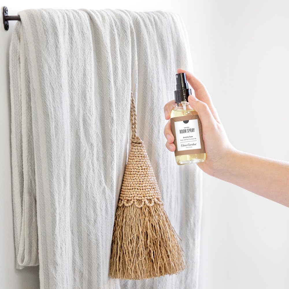 Anxiety Ease Aromatherapy Room Spray – Natural Essential Oil Air Freshener for Home, Pillows &amp; Linens – Calming, Non-Toxic, Long-Lasting Scent, 4 fl oz (118 ml)