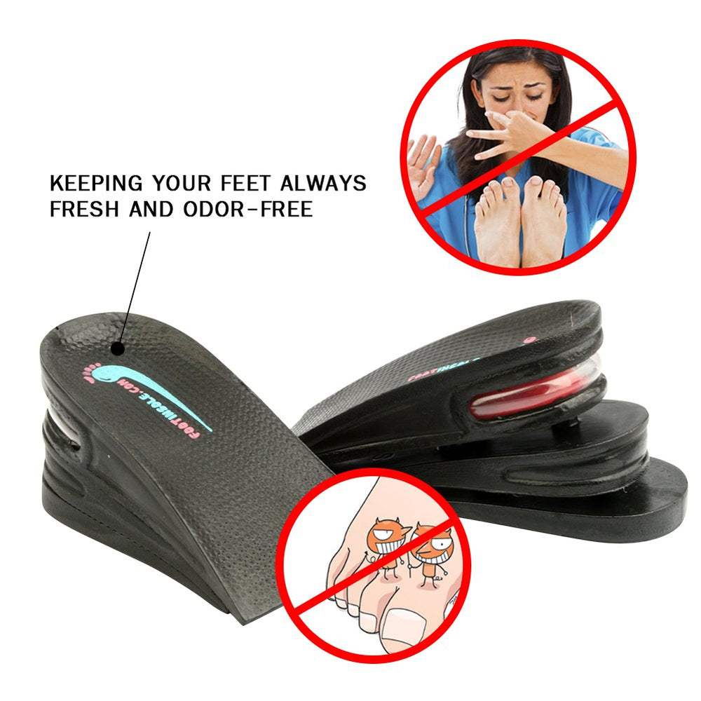 footinsole 3-Layer Air up Height Increase Shoes Insole 