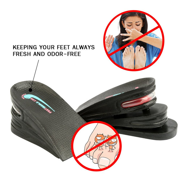 footinsole 3-Layer Air up Height Increase Shoes Insole 