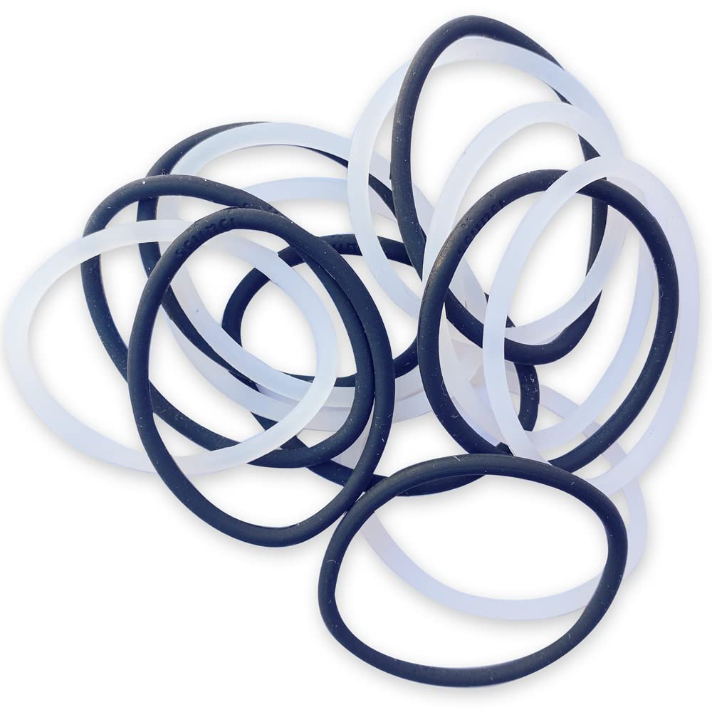 Scunci 3820503a048 Black&amp; Clear No Slip GripÃ‚® Ponytailers by Scunci