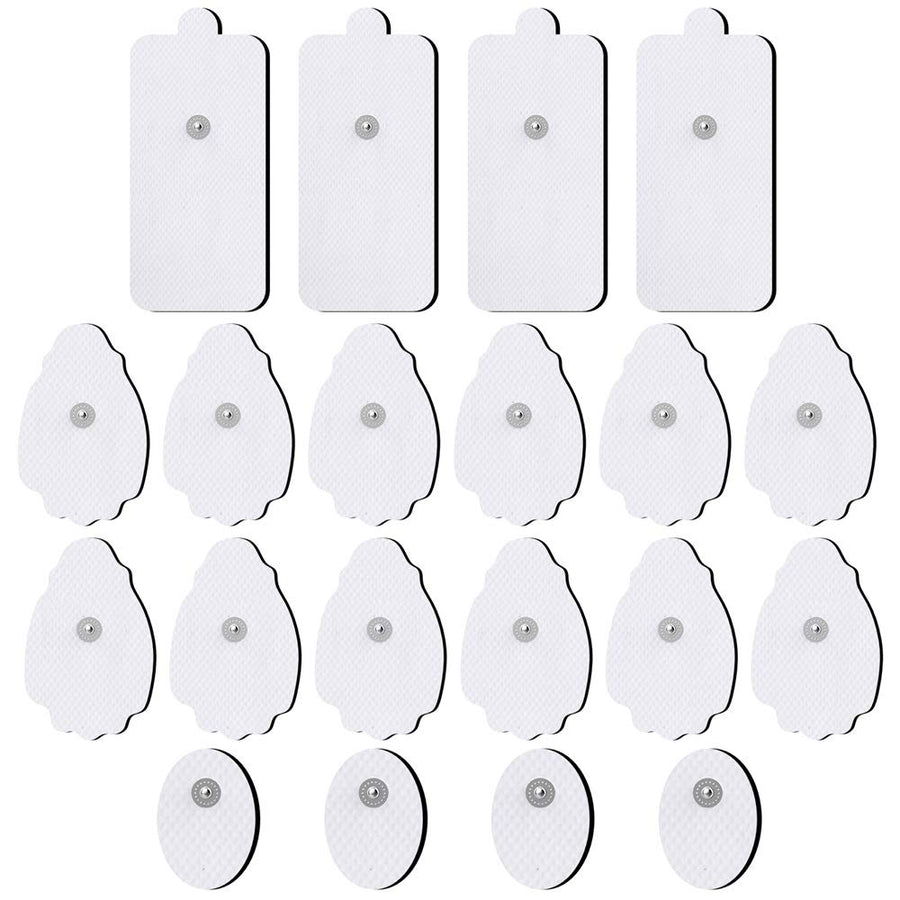 TENS/EMS Unit Replacement Pads NURSAL 20 Pack 3.5mm Sna