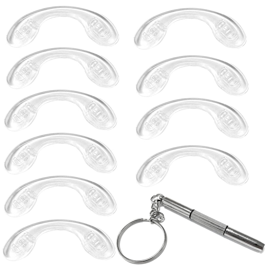 Silicone Glasses U Shaped Screw-in Nose Pads Eyeglass N