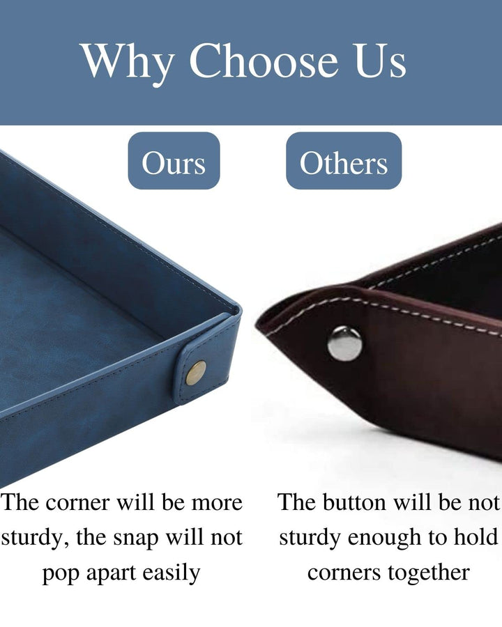 CASIRENA Father&#39;s Day Gifts Faux Leather Valet 