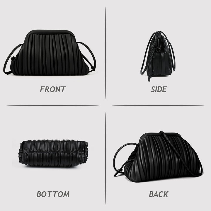 GLITZALL Clutch Purse and Cloud Dumpling Bag,Small Cros
