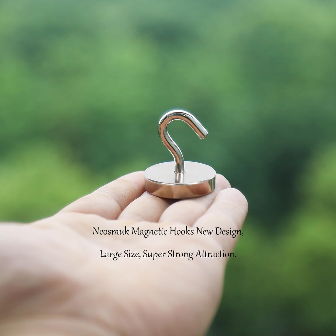 Neosmuk Magnetic Hooks Heavy Duty,130lb Super Strong Ma