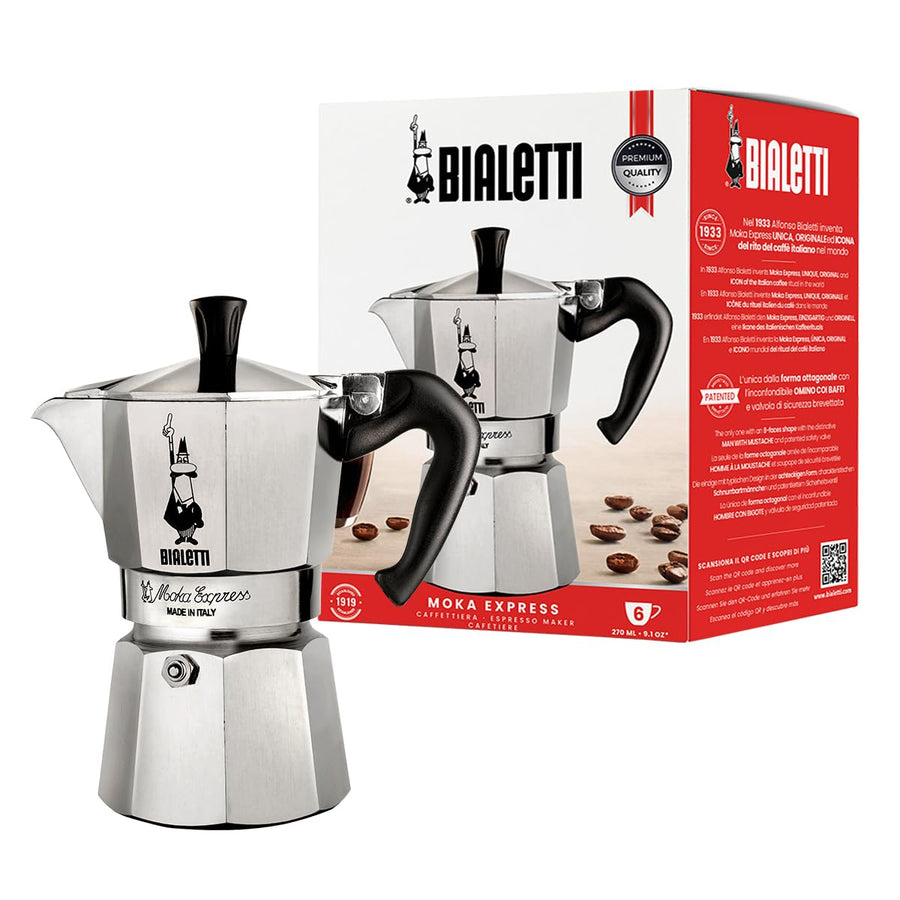 Bialetti 275-06 Moka Express 6-Cup Espresso Maker