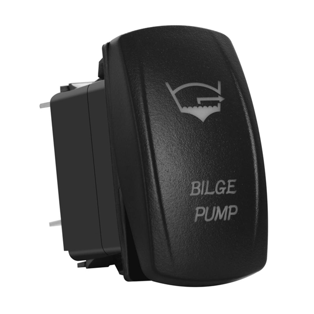 12V 24V Dual RED Led Blower Rocker Switch with Wires 5 PIN ON-Off Laser Etched Blower Switches for Car Boat Motorcycle Truck Trailer Caravan SUV ORV Auto Parts