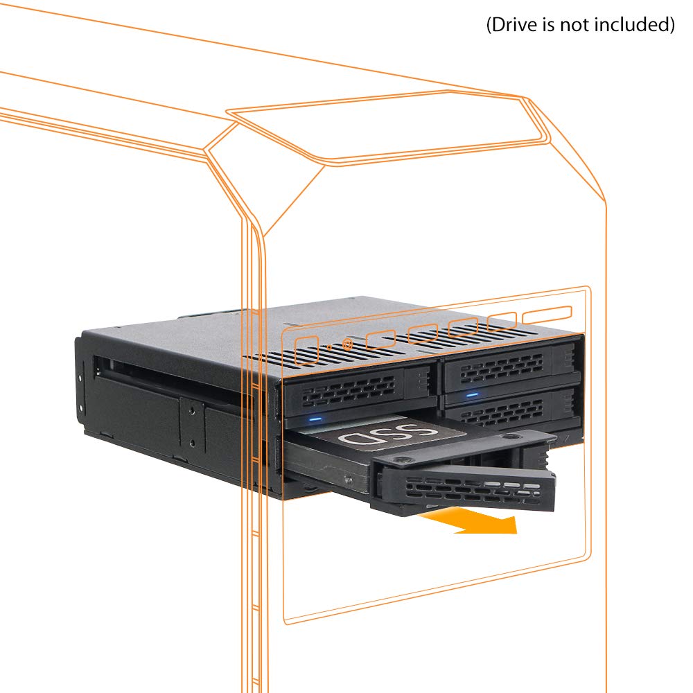 ICY DOCK 4 Bay 2.5 SAS/SATA HDD &amp; SSD Hot Swap 