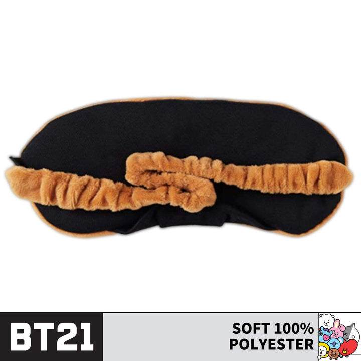 BT21 Line Friends SHOOKY BIG FACE Sleep EYE MASK, Brown