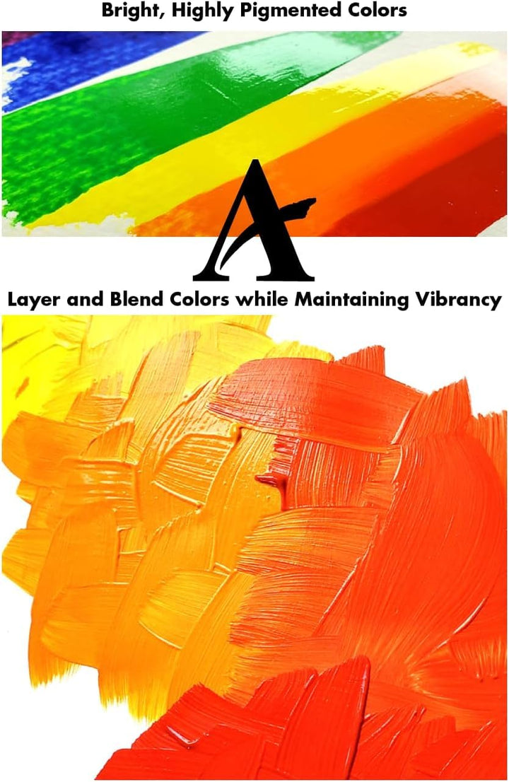 Academy Acrylic Paint, 90ml/3 oz Metal Tube, Alizarin Crimson
