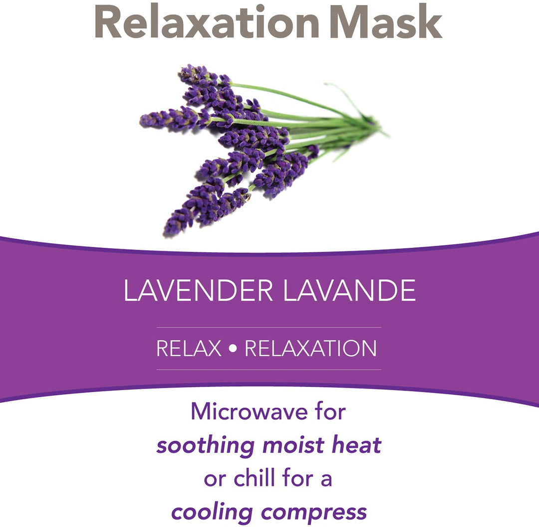 Bed Buddy Relaxation Mask Aromatherapy, Purple, Lavende
