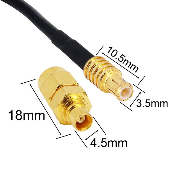1090Mhz Antenna MCX Plug Connector 2.5dbi Gains Magnet Base ADS-B Aerial with RG174 1M+MCX Female to SMA Male Adapter 1090MHz ADS-B RTL SDR Software Defined Radio USB Stick Dongle Tuner Receiver