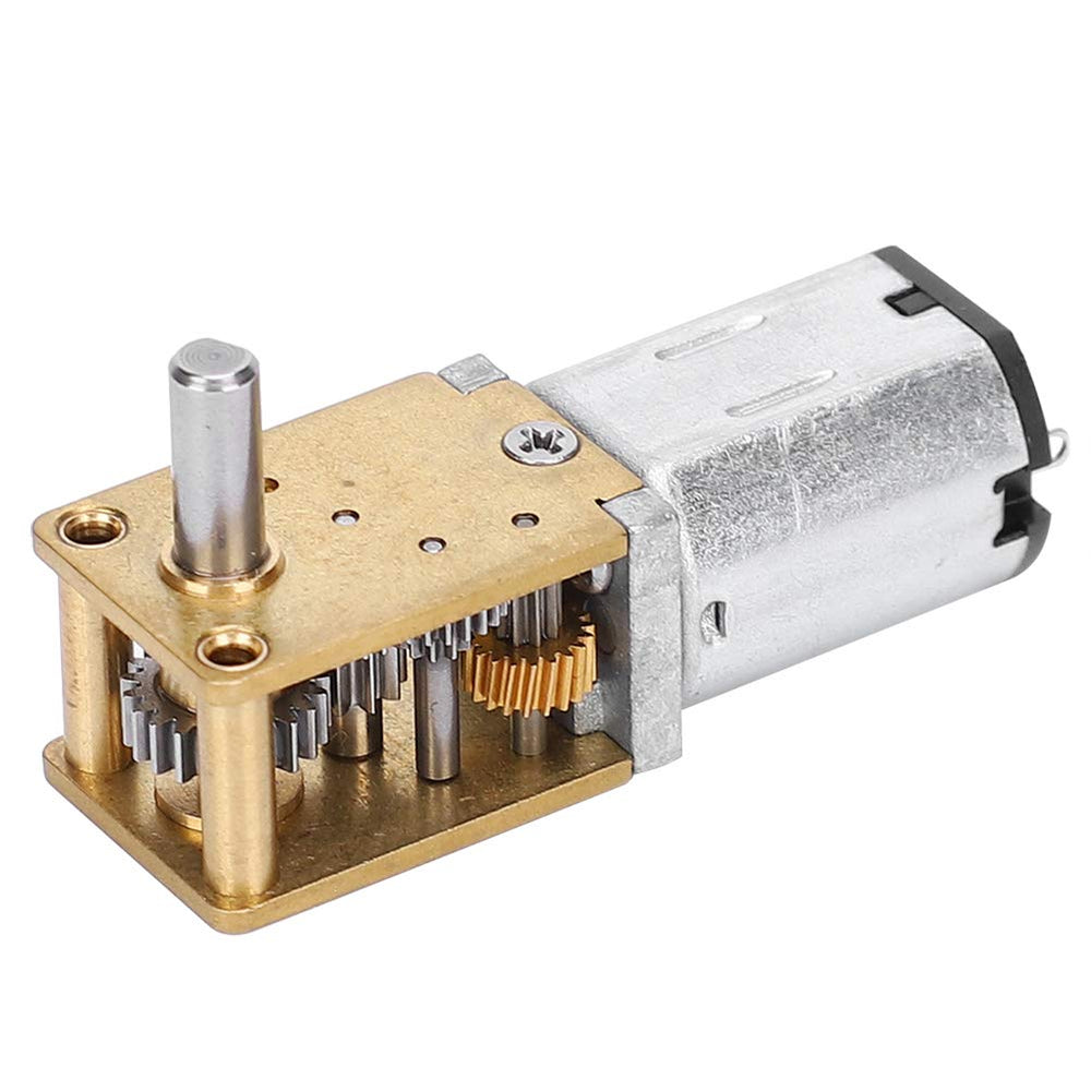 N20 DC12V Mini Micro Metal Gear Motor, Speed Reduction CW/CCW Micro Motor Speed Reduction Motor for DIY Engine Toy(DC12V27RPM)
