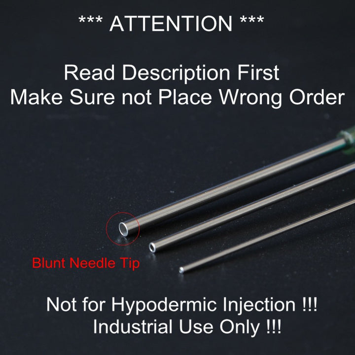 50 Pack Blunt Tip Dispensing Needle with Luer Lock, Industrial Unsterilized (22G, 1/2 Inch)