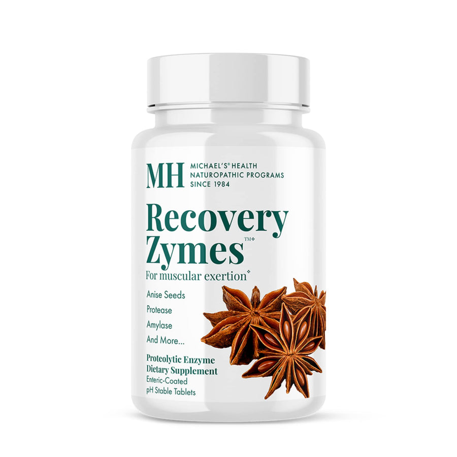 Health Naturopathic Programs Recovery Zymes - 180 Enteric Coated pH Stable Tablets - Proteolytic Enzyme Supplement - Supports Natural Inflammatory Response - 30 Servings