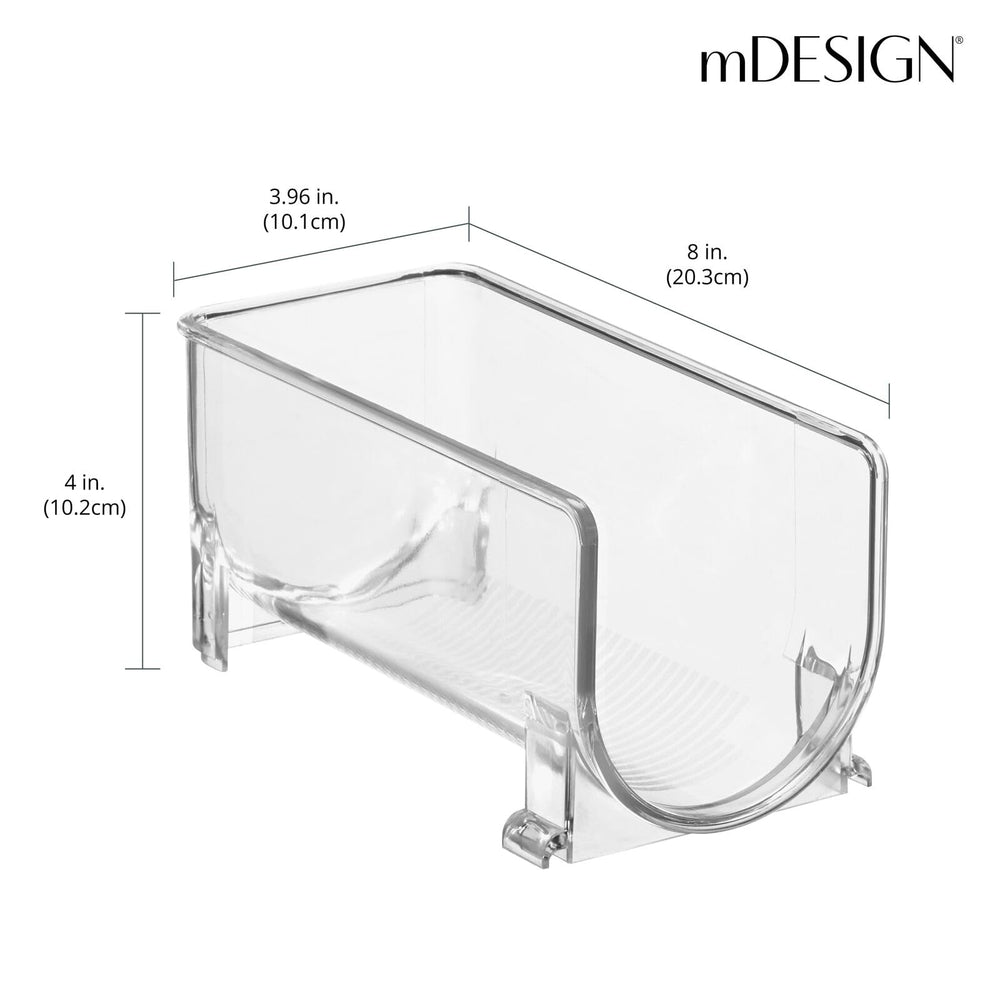 mDesign Plastic Free-Standing Water Bottle Holder Stora