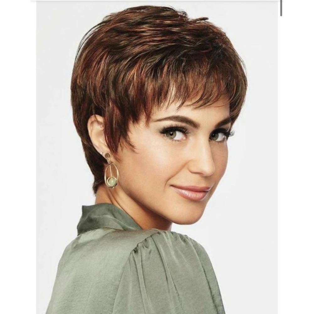 Raquel Welch Winner Short Pixie Wig, R9F26 Mocha Foil (WINNERR9F26)