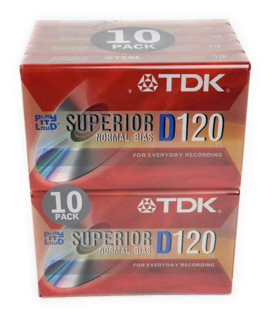 D120 Dynamic Audio Cassette Tapes - 10 Pack
