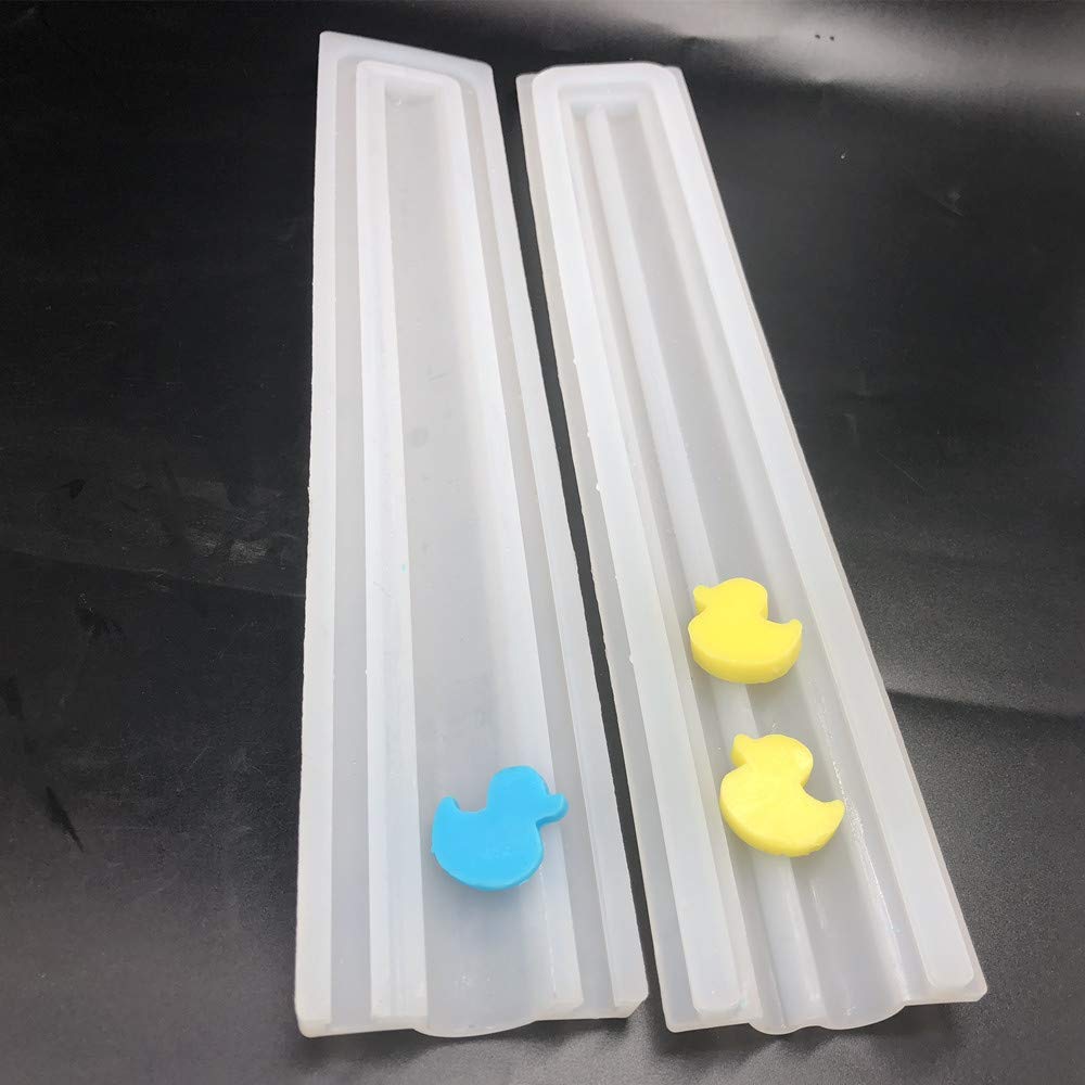 Little Rubber Duck Shaped Long Tube Silicone Mold Duckl