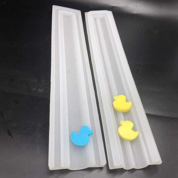Little Rubber Duck Shaped Long Tube Silicone Mold Duckl