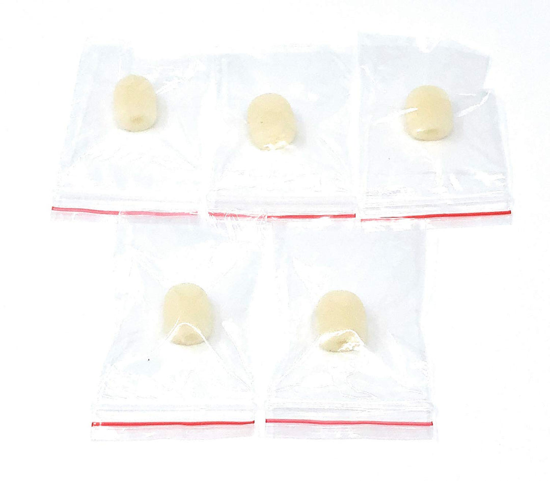 J&amp;P 5 PCS Mini Beige Foam Cover Windscreen for Headset Lapel Microphones