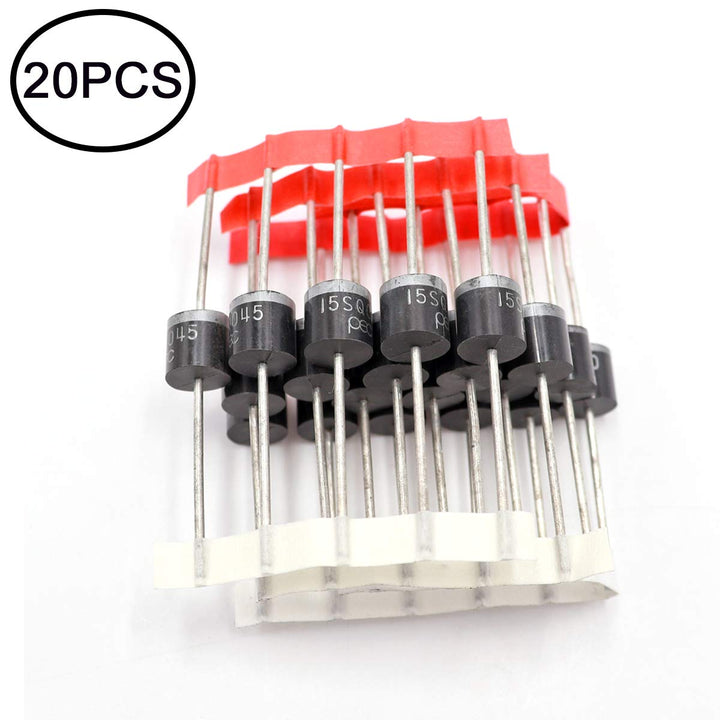 mxuteuk 20Pcs (10Pcs 15SQ045 + 10Pcs 20SQ050) Schottky Diode 15 A 45 V /20A 50V Electronic Silicon Diodes M-019