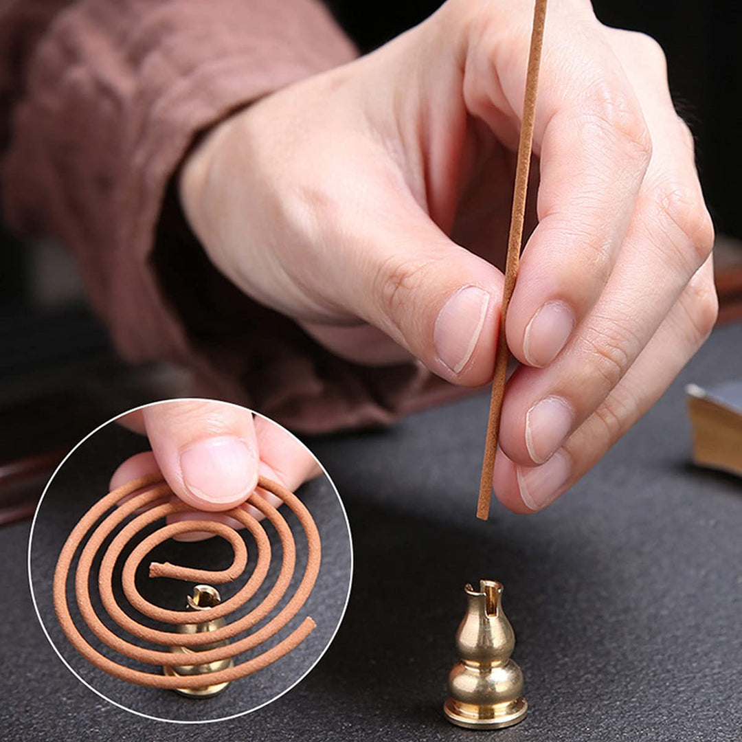 4 in 1 Incense Burner Dragon Pattern, Alloy Incense Stick Holder 4 inches Perfect Incense Accessory for Spiritual Denomination, Meditation, Yoga, Home Decor Fragrance (Two Dragons)