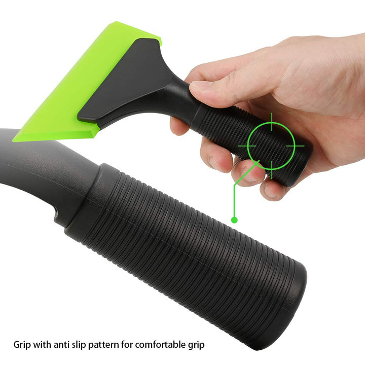 Small Squeegee with 5 Inch Green Rubber Blade Mini Wiper Window Tinting Tools for Mirror Glass Window Cleaner with Non-Slip Handle
