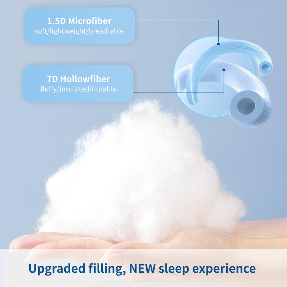 Fluffy Duvet Insert King - Lightweight Cooling Bedding Comforter King Size White, Soft Down Alternative Medium Warm Duvet Hotel with Corner Tabs, 102x90, Machine Washable