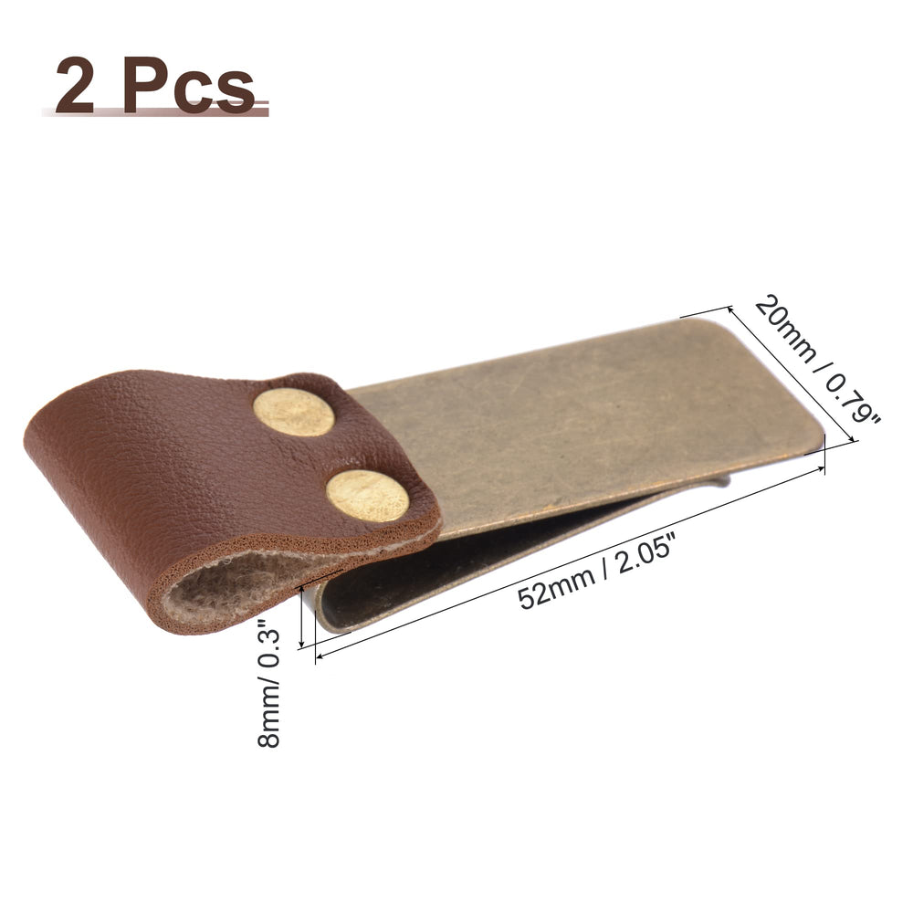 MECCANIXITY 50mm Stainless Steel Clip with PU Leather P