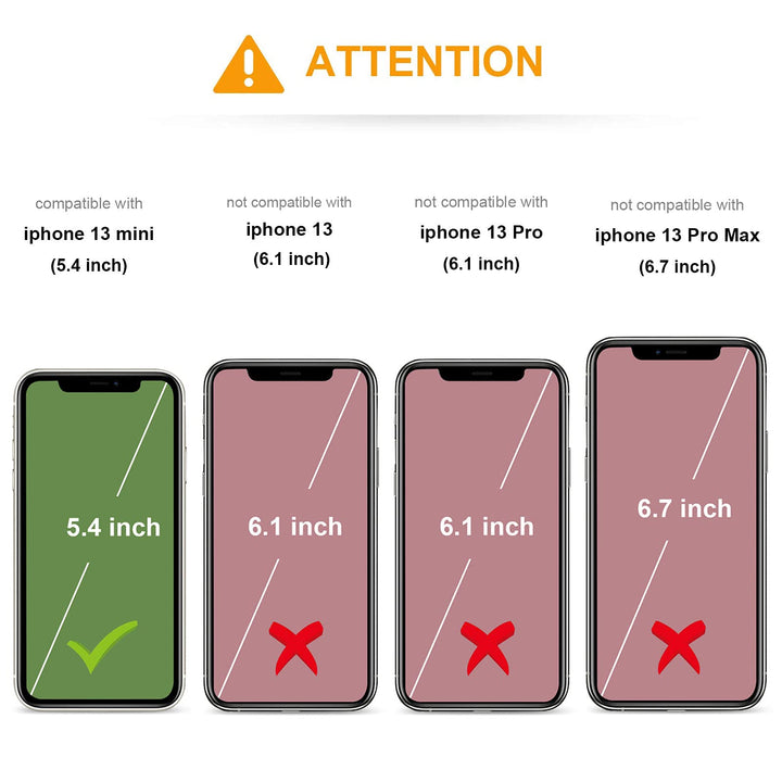 KIHUWEY Compatible with iPhone 13 Mini Case Wallet with