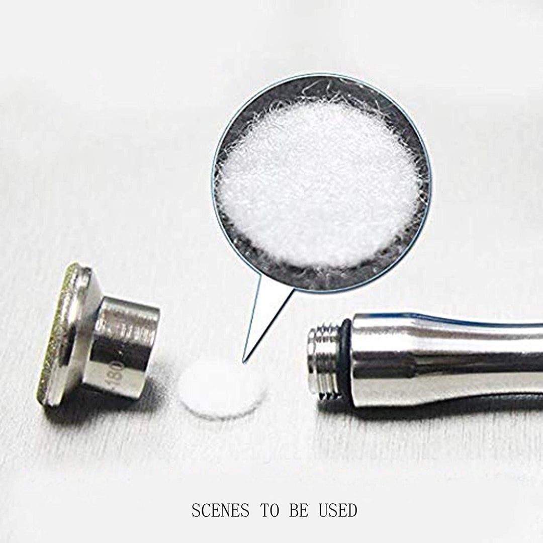 200 Pcs Microdermabrasion Cotton Filters Replacement 10 mm Dia Microdermabrasion Filters Facial Vacuum Filters Accesories Sponge Filter for Comedo Suction Microdermabrasion (White)