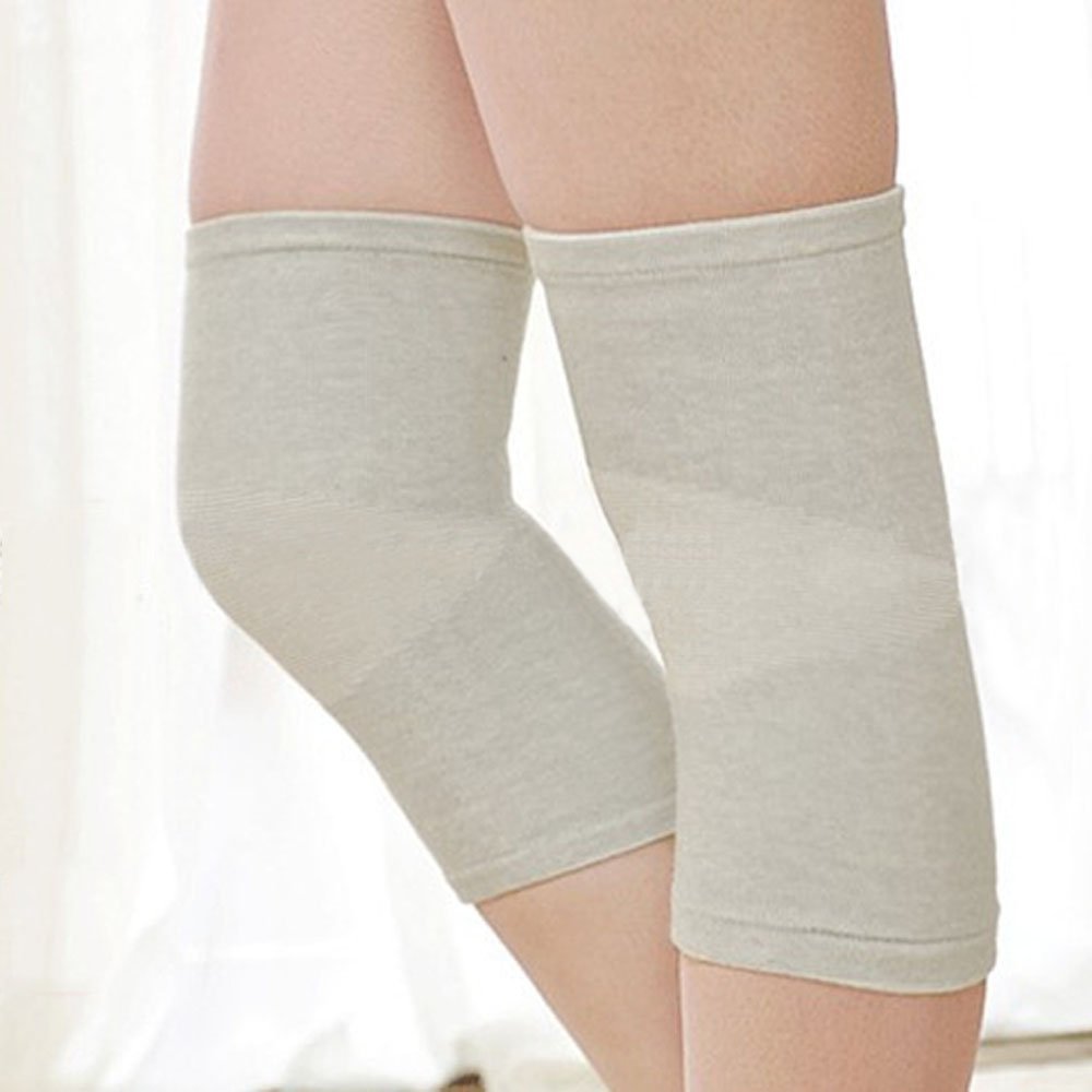 TOPWEL Ultra-thin Bamboo Charcoal Fiber Knees Warm Keep