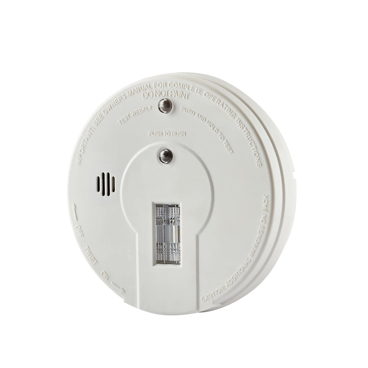 Kidde Smoke Detector with Safety Light for Hearing Impaired, Battery Operated Smoke Alarm, Ideal for Hallways