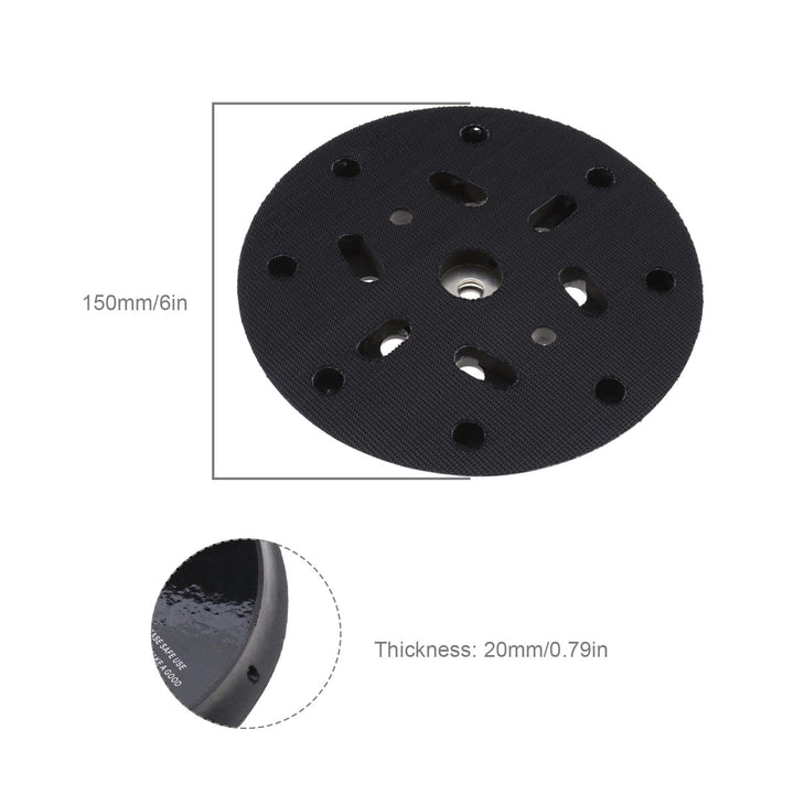 6 Inch 17 Holes Sanding Disc Pad Backing Sander Hook and Loop Sander Replacement Pad Compatible with BO6030 &amp; BO6040 Festool RO1 ES150 ET2
