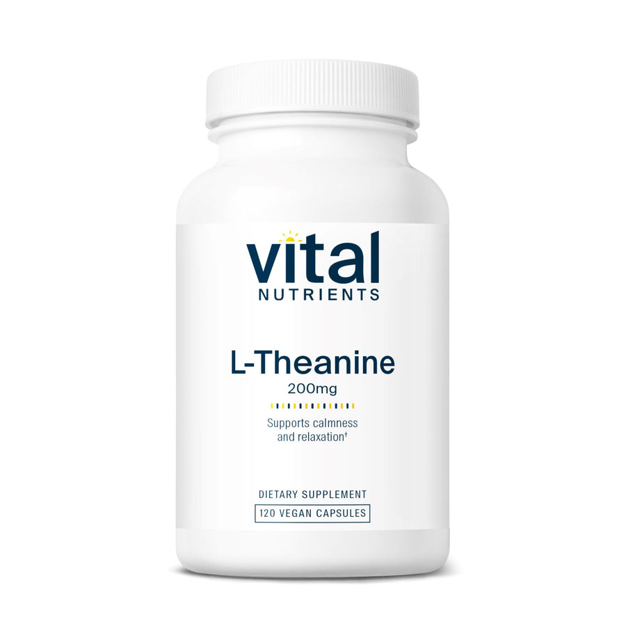 L-Theanine 200mg | Vegan Supplement | L Theanine Supplement Supports Normal Stress Levels and Cognitive Function* | Gluten, Dairy and Soy Free | 120 Capsules