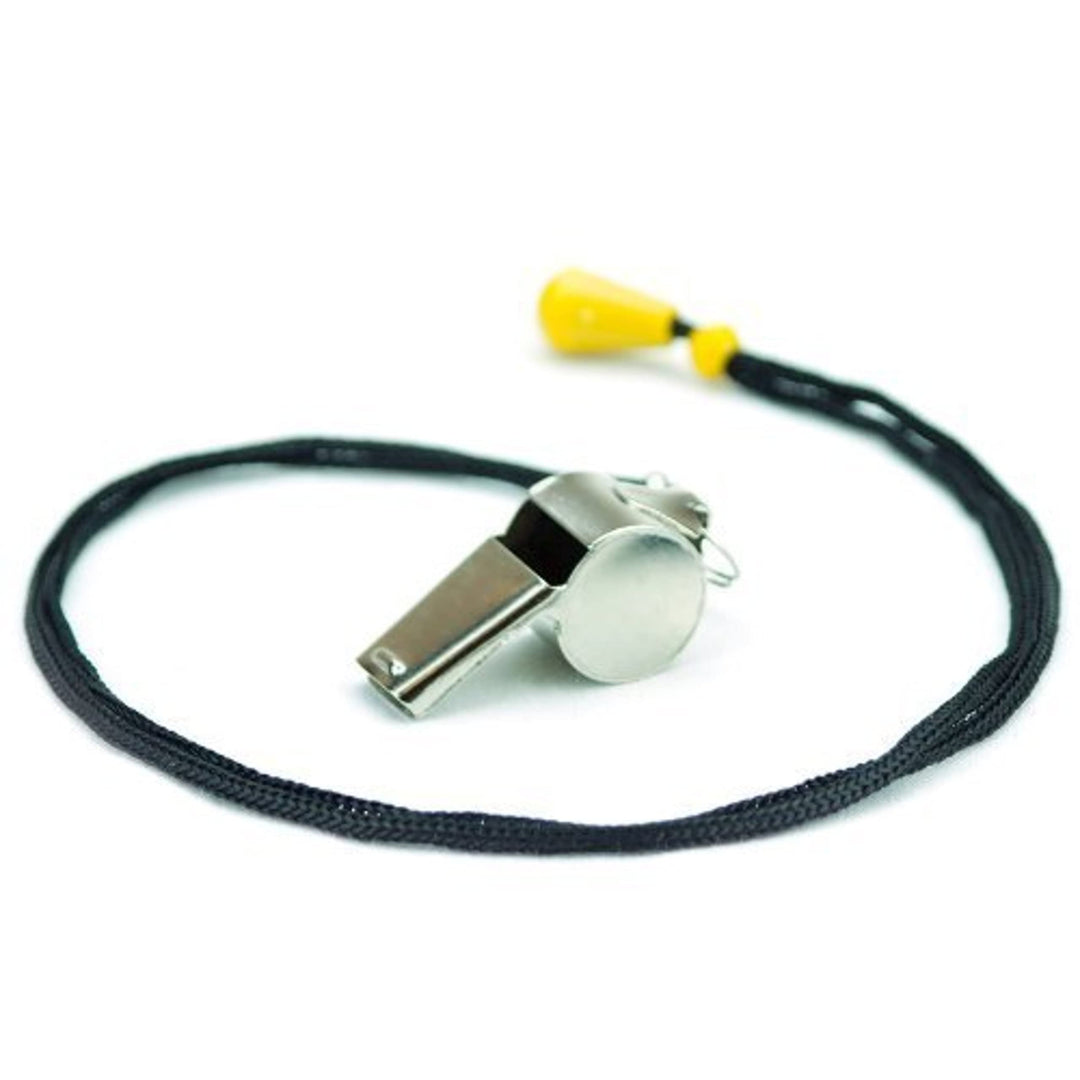 SCOA-001 Stainless Steel Whistle with Lanyard – Great for Coaches, Referees, and Officials by