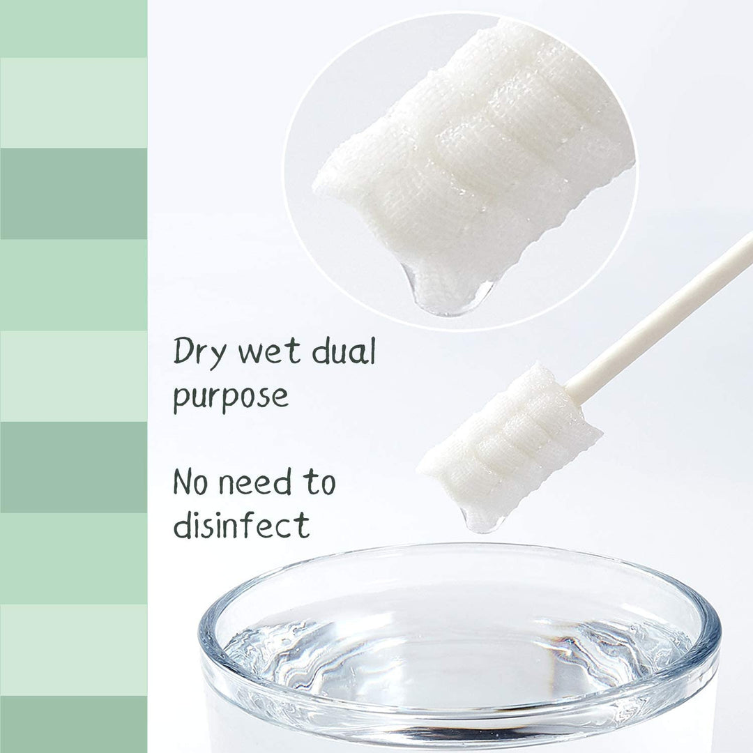 48PCS Baby Toothbrush, Newborn or Baby Tongue Cleaner, Disposable Baby Gum Cleaning Gauze, Oral Cleaning Care, Suitable for 0-36 Months Baby (1Pack)