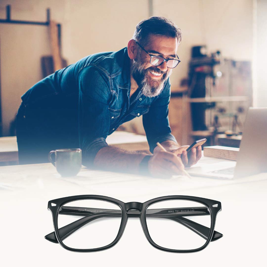 Cyxus Tr90 Glasses Blue Light Blocking Glasses Square C