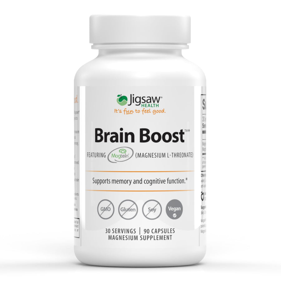 Brain Boost | Supports Memory and Cognitive Function | Magnesium L-Threonate | 90 Capsules | 30 Servings
