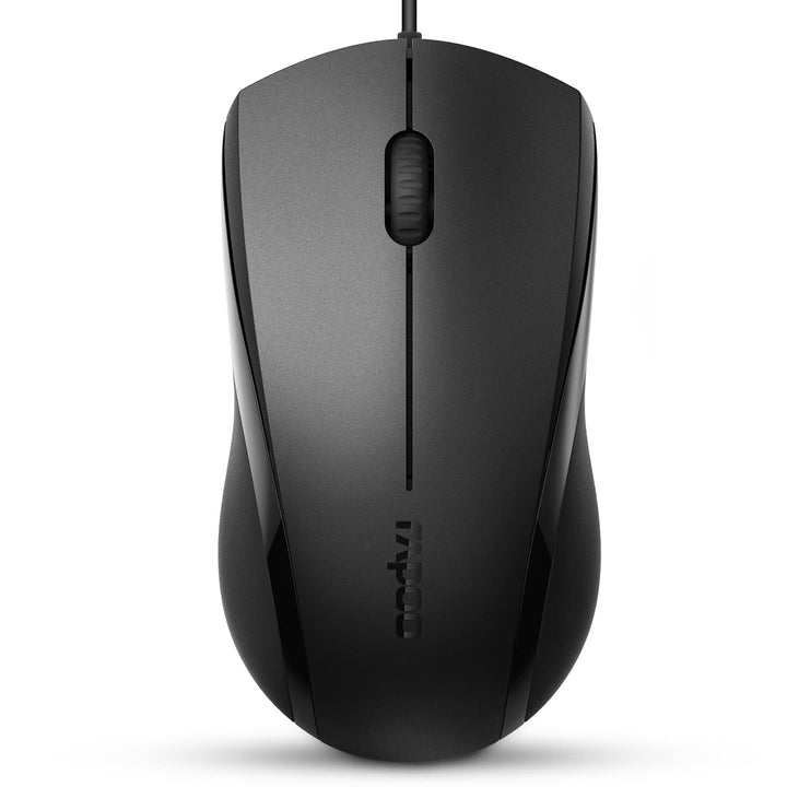 Rapoo Silent Wired Mouse, 1000 DPI 5ft Cord Quiet Butto