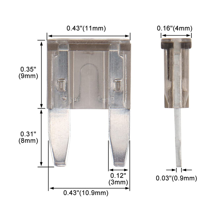 ATM-2 2A Fast Acting ATM Mini Blade Fuse for Automotive Car Truck SUV Pack of 25