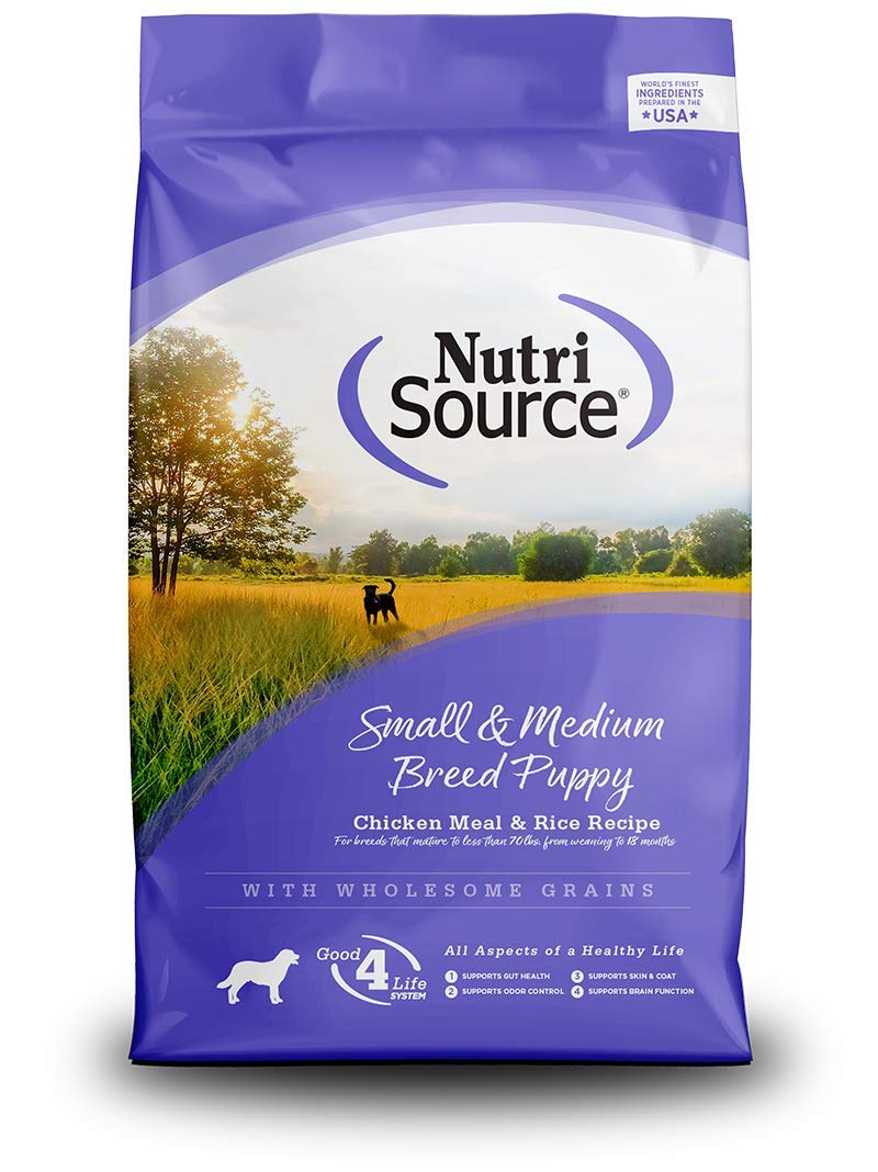 Nutrisource 1.5-Pound Chicken And Rice Formula Breed Dry Puppy Food, Small/Medium